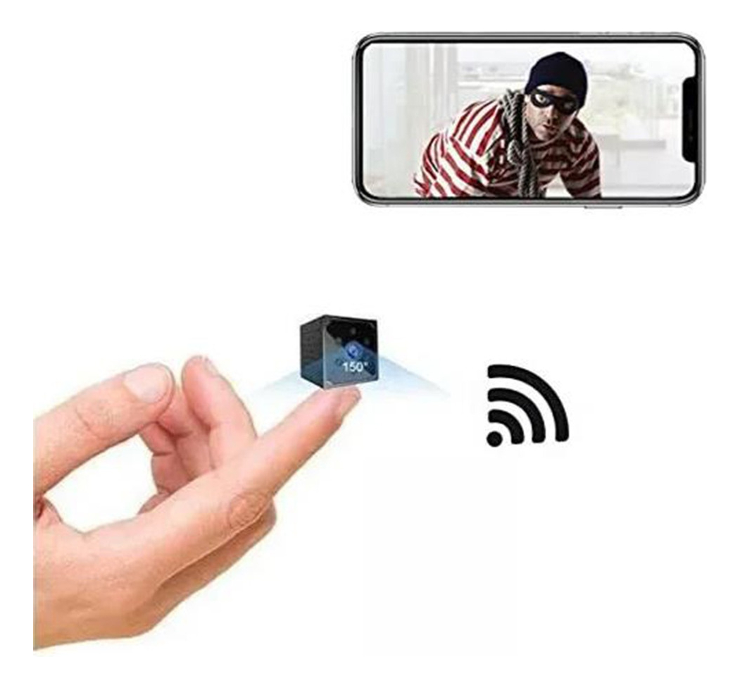Micro Câmera Segurança Espiã Magnética Ip Wifi C/ Bateria
