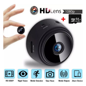 Mini Spy Camera Hd Detecta Micr Moviment+cartão De Memória