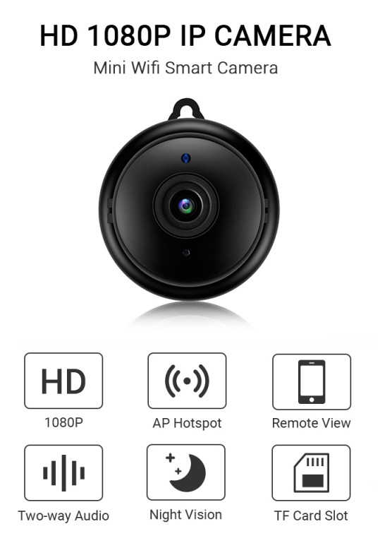 Wifi Cam Mini Micro Câmera Espionagem Visão Noturna Ip 1080p - Imagem 8