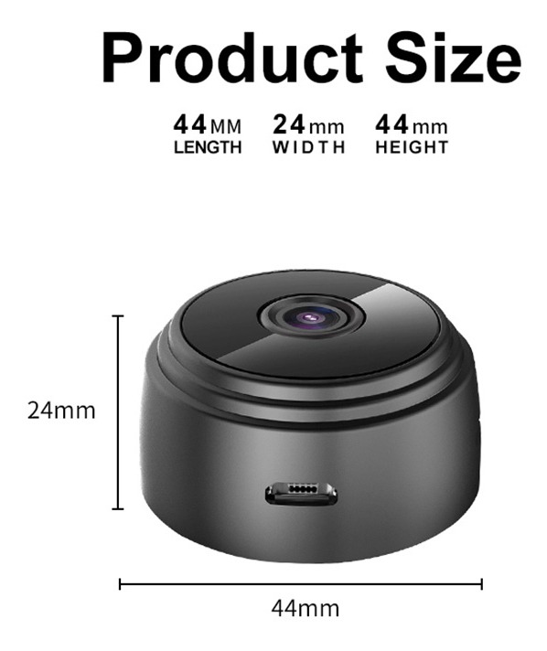 Mini Câmera Hd 1080p Wireless Wi-fi Espiã De Vigilância A9 - Imagem 10
