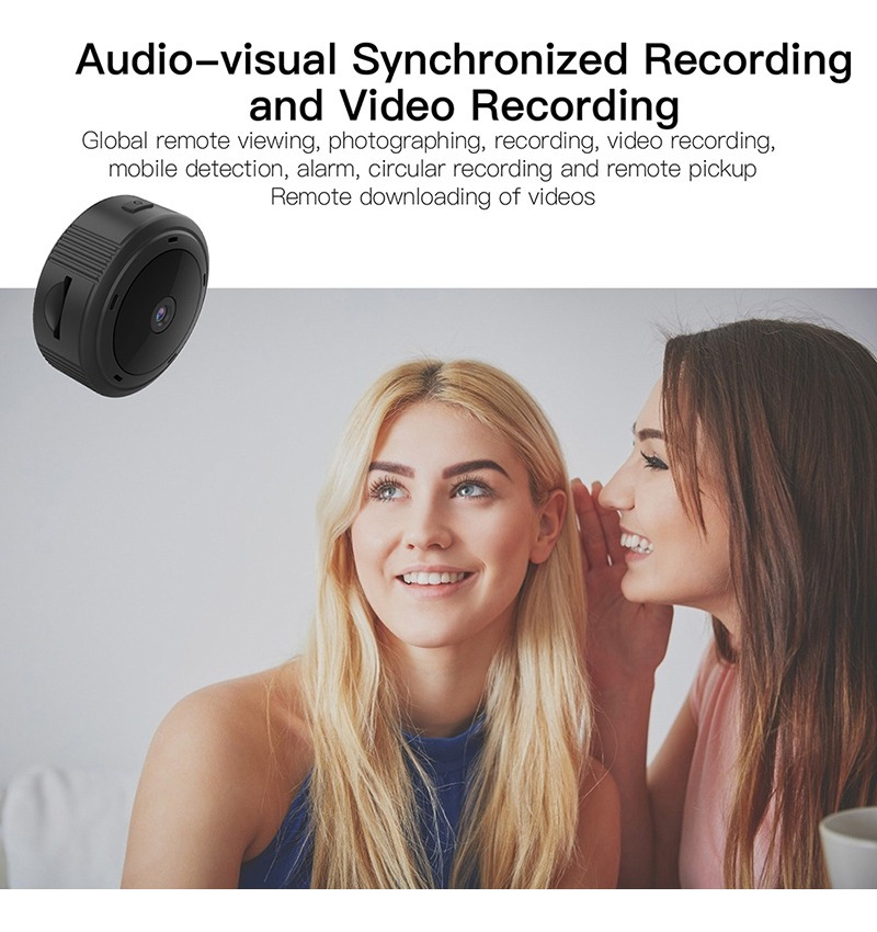 Mini Câmera De Segurança Doméstica Sem Fio 1080p W10 Wifi - Imagem 4