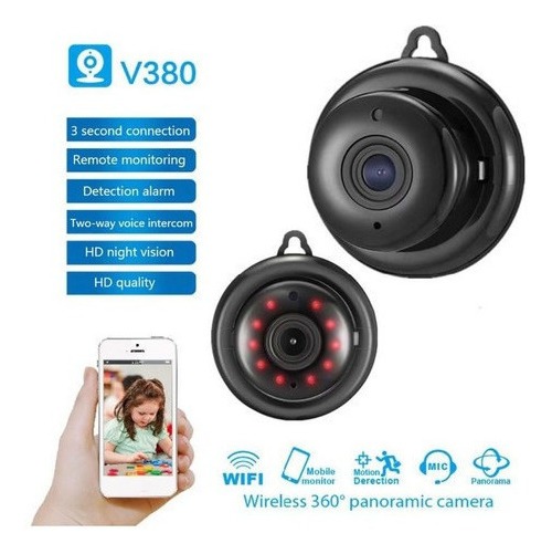 Mini Micro Câmera Monitoramento Espia Segurança Hd Wireless - Imagem 6