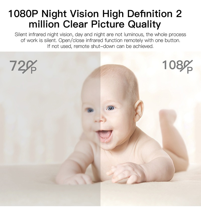 Mini Câmera De Segurança Doméstica Sem Fio 1080p W10 Wifi - Imagem 3