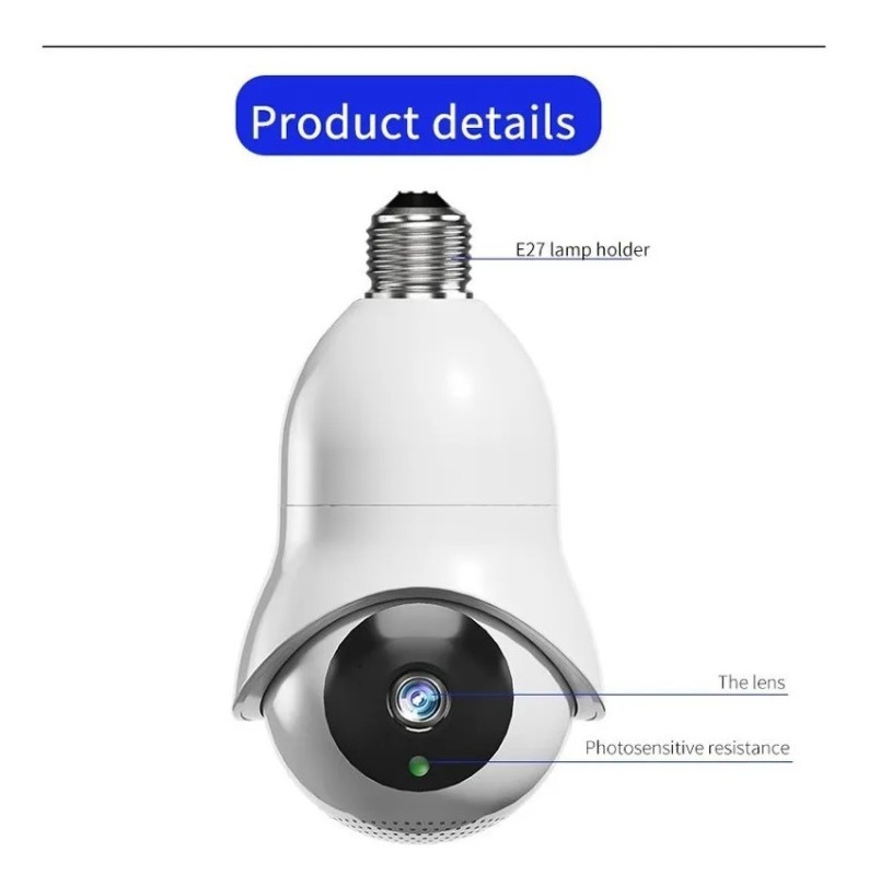 Câmera De Vigilância Wifi De Banda Dupla De 5g Com Suporte D - Imagem 9