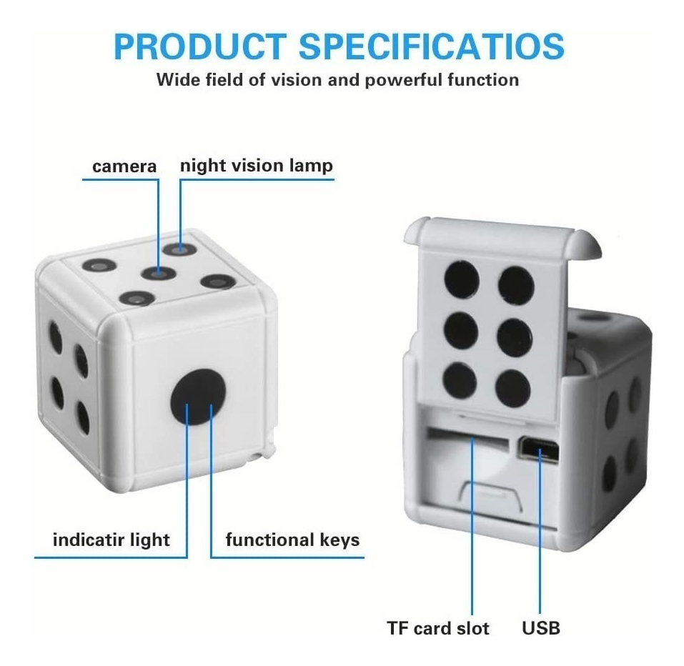 Mini Spy Camera 1080p Câmera De Babá Sem Fio Portátil - Imagem 2