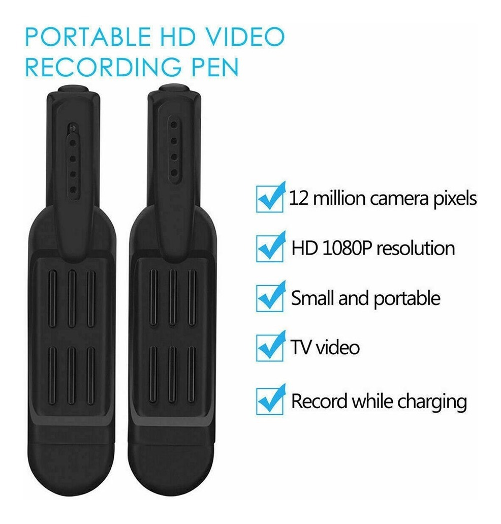 Gravador De Vídeo Mini Spy Hidden Pocket Clip Pocket - Imagem 10
