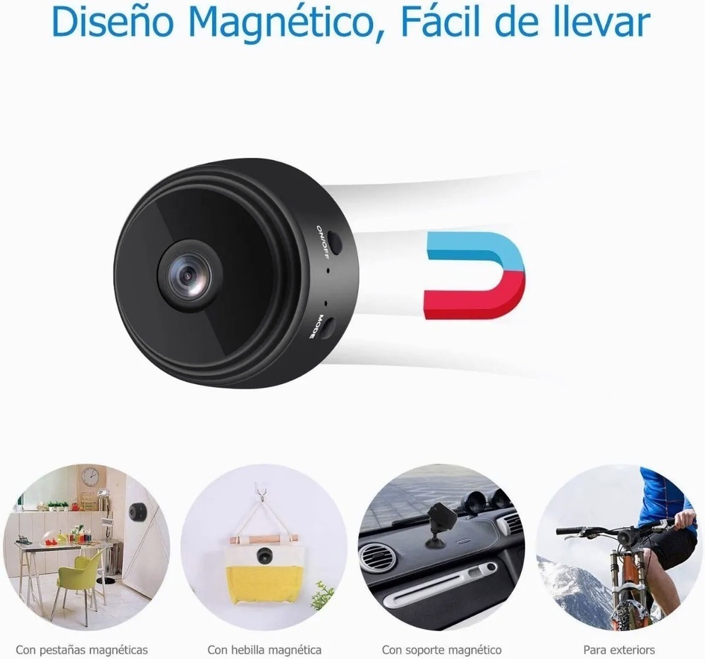 Mini Câmeras De Segurança Wifi 1080p Hd Sem Fio - Imagem 6