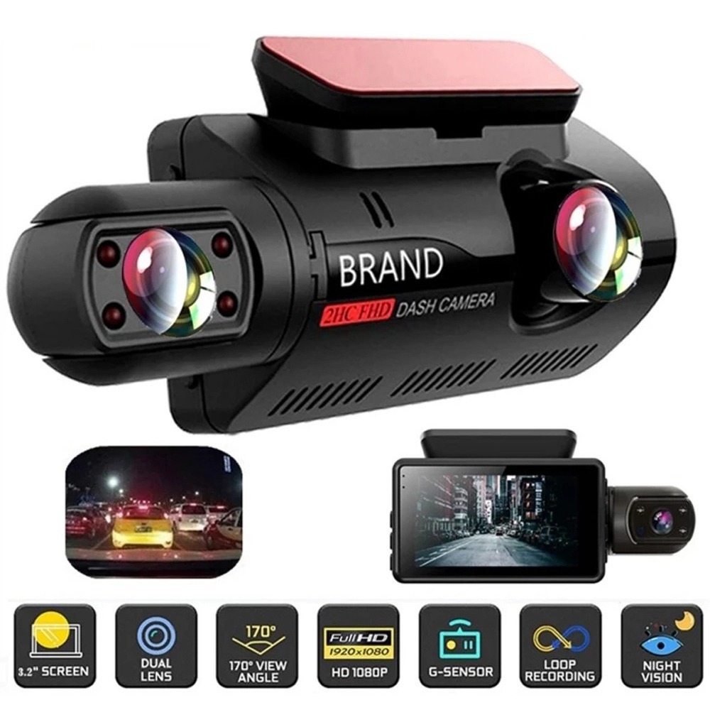 Câmera De Carro Dvr Caixa Preta Visão Noturna G-sensor Loop