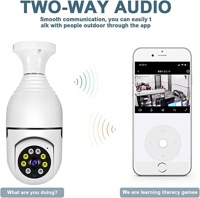 Câmera Espiã Foco 360 Graus Wifi 880p Funciona Com App - Imagem 4