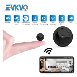 Mini Câmera De Segurança Doméstica Sem Fio 1080p W10 Wifi