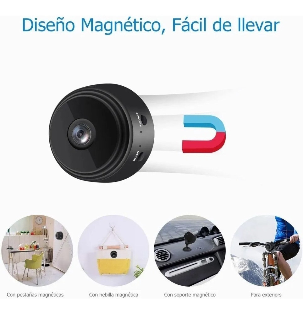 Mini Câmera Wifi Hd 1080p Câmera Espía De Niñera Oculta 2pcs - Imagem 4