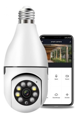 Câmera De Vigilância De Lâmpada E27 Câmera De Zoom Digital D - Imagem 4