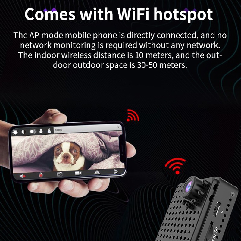 Mini Câmera Wifi Full Hd 1080p Home Security Camcorder - Imagem 6