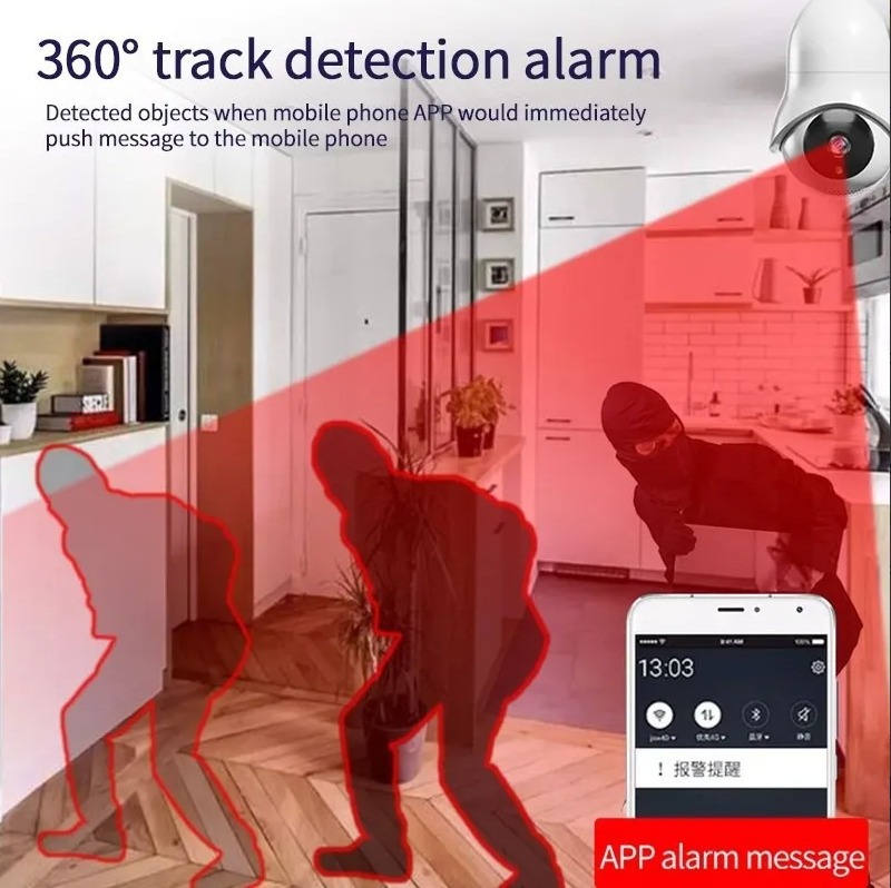 Câmera De Vigilância Wifi De Banda Dupla De 5g Com Suporte D - Imagem 5