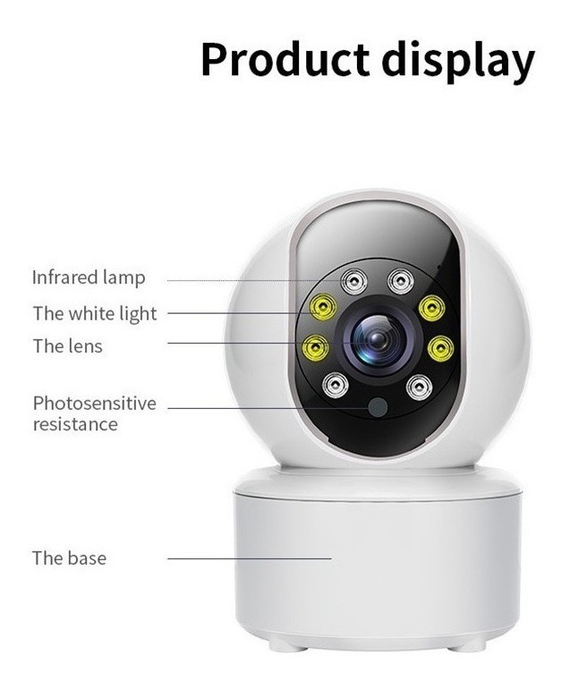 Câmera Ip 5g Wifi Wireless Visão Noturna Hd 1080p - Imagem 10