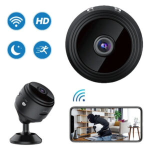 Mini Wifi Câmera Vigilância Cubo Longo Duração Hd 1080p