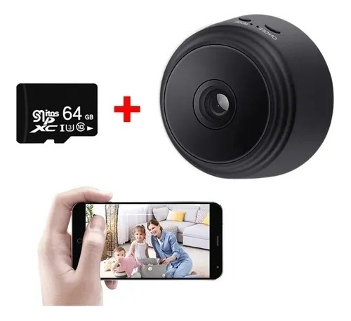 Mini Spy Camera 1080p Detecta Micr Moviment+cartão De Memóri
