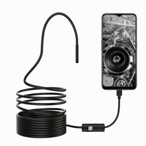 Câmera Endoscópio Usb 1 Metro Led Para Android