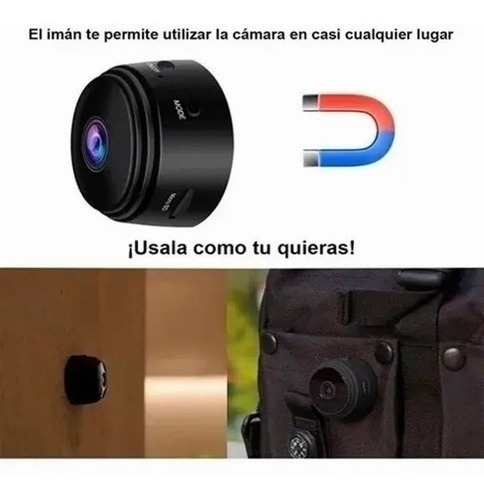 Mini Câmera Espiã Ip Wifi A9 Portátil Magnético 2 Peças - Imagem 3