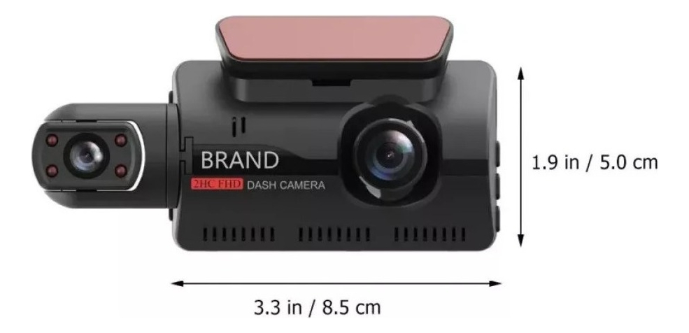 Car Cam Hd Dual Lens Gravador De Condução De Carro De Visão - Imagem 7