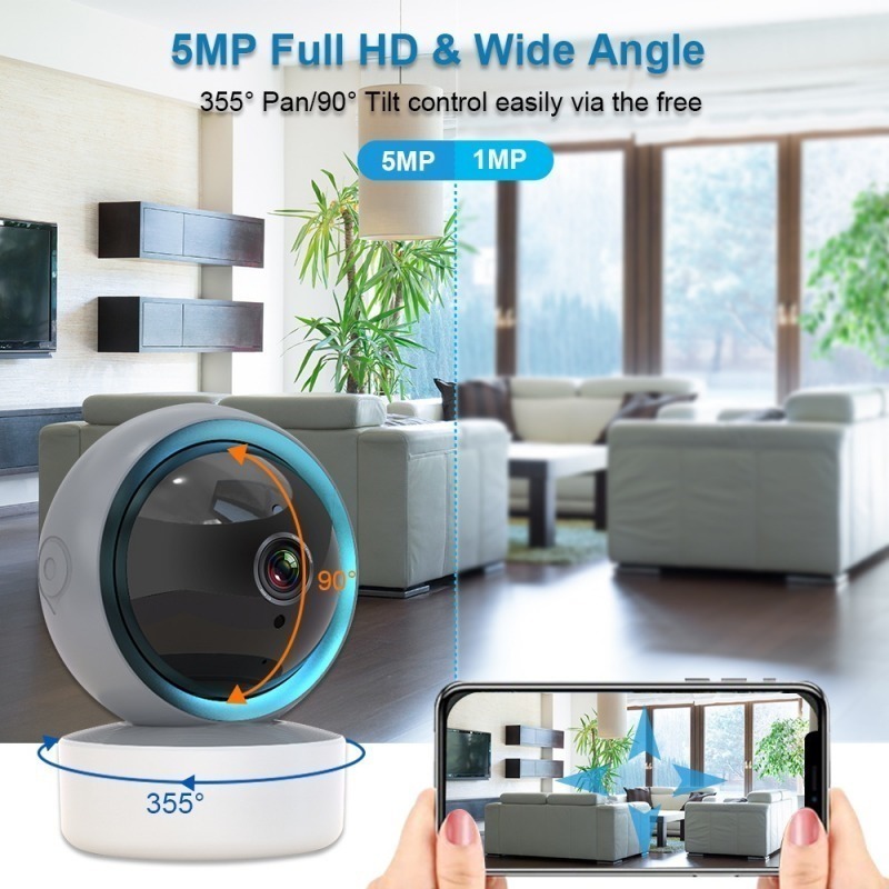 Tuya 5g 360°camera De Seguranca Micro Camera Espia Gato Voz - Imagem 7
