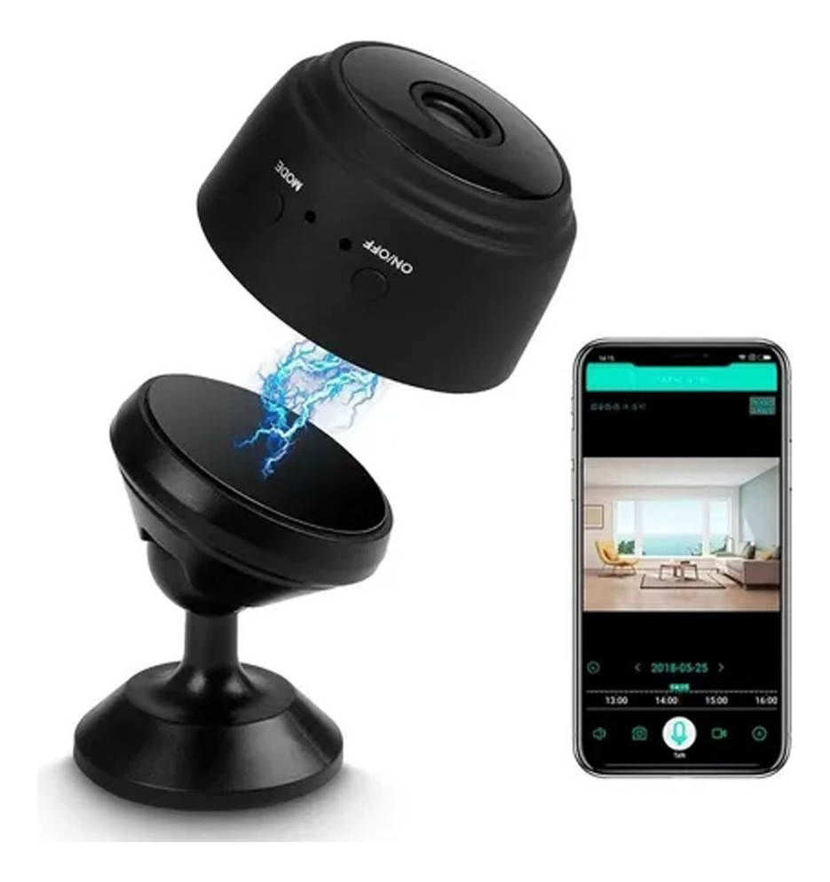 Mini Câmera Espiã Hd Detecta Movimento Micr