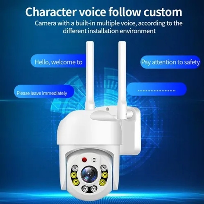Câmera Ip Prova D'água Infravermelho Externa Wifi Hd - Imagem 4