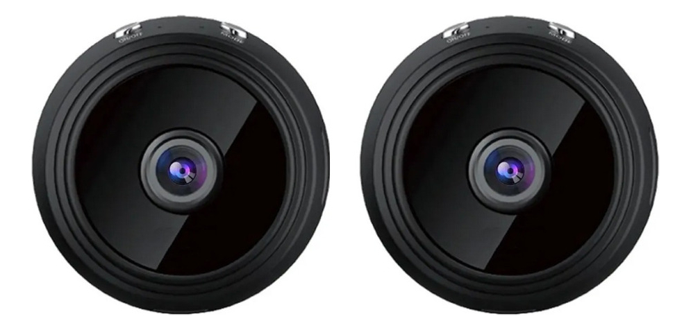 2x Mini Câmera Espiã Visão Noturna Hd Detecta Micr Motion