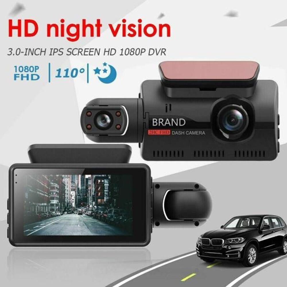 1080p Dash Cam Frente E Cabine Dupla Lente+cartão De Memória - Imagem 6