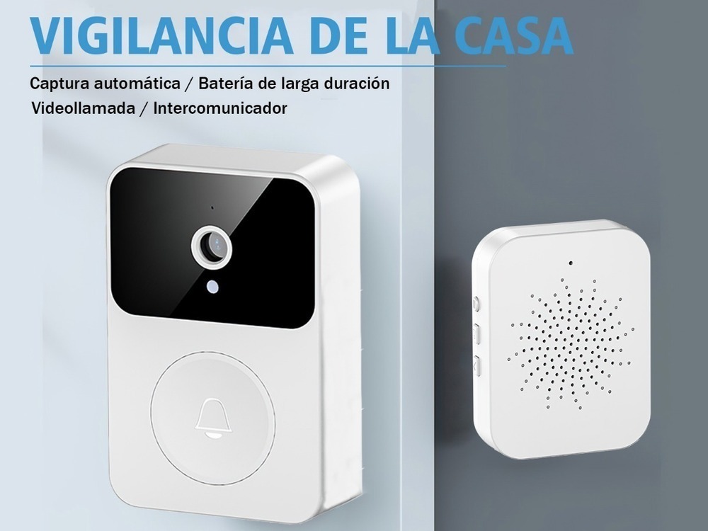 Sem Fio Smart Doorbell 720p Câmera Wifi Vídeo Visual. - Imagem 3