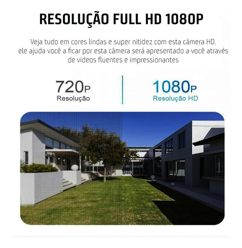 Câmera Vigilância Interna Inteligente Rotativa Full Hd Wifi - Imagem 5