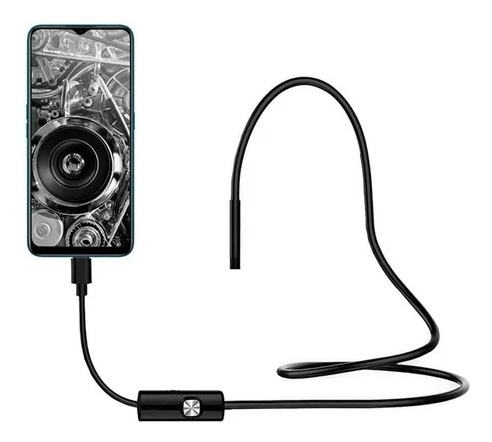 Câmera Endoscópio Usb 1 Metro Led Para Android - Imagem 2