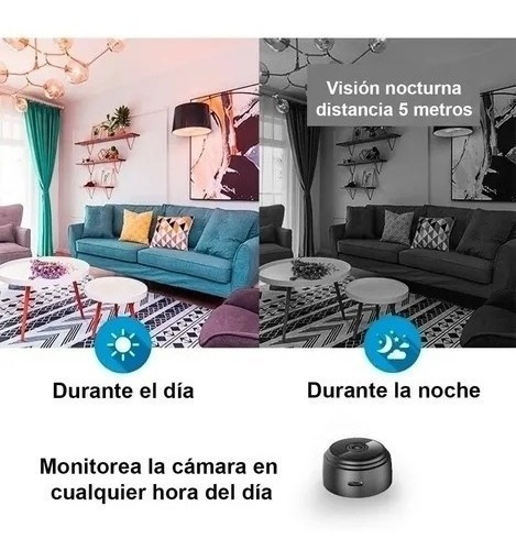 Mini Câmera Espiã Wifi Ip A9 Visão Noturna Gravador Voz. - Imagem 8