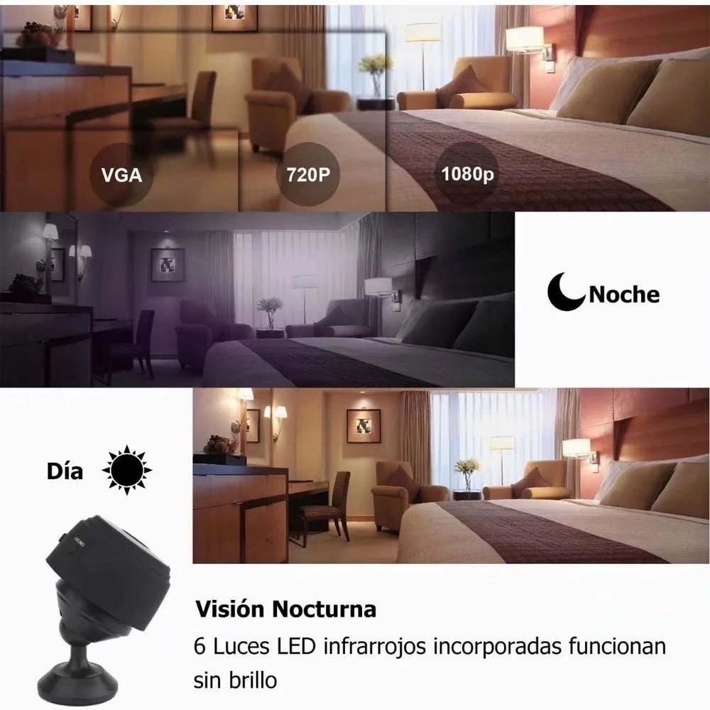 Camara De Segurança Residencial Wifi Hd Bateria Sem Fio Mini - Imagem 3