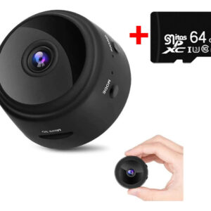 Mini Câmera Vigilância Wifi Corpo Magnético+cartão De Me
