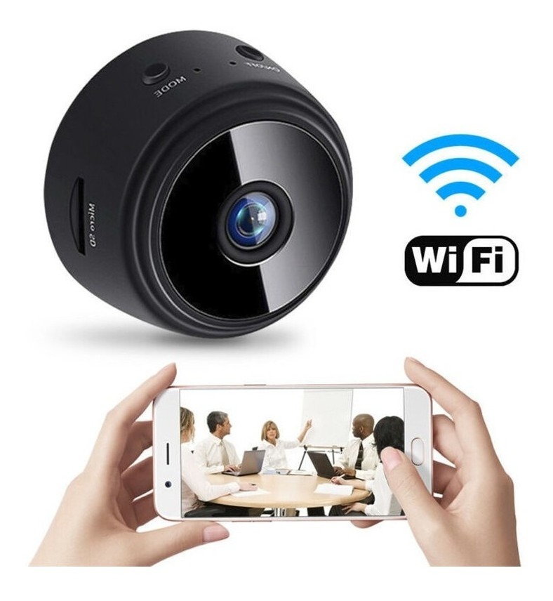 Mini Câmera Wifi Detectar Micr Movimento + Cartão De Memória
