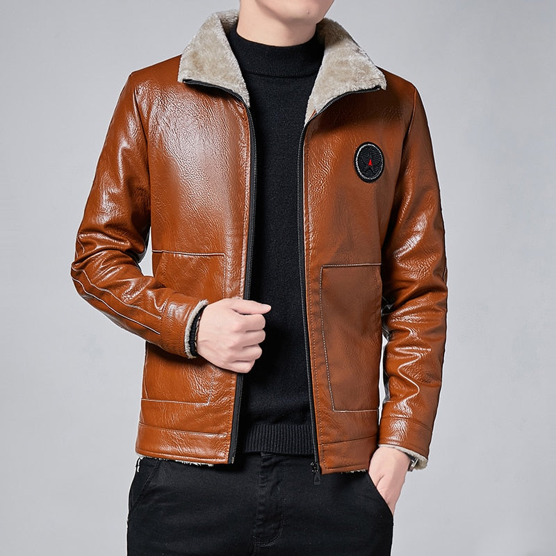 Jaqueta de Corino Moderna - Masculina - Imagem 6