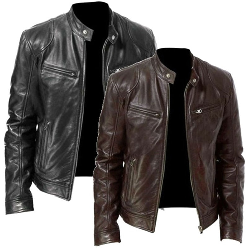 Jaqueta de Couro Masculina - Classic Men - Imagem 4