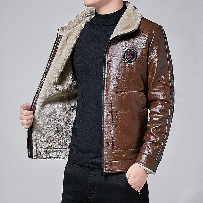 Jaqueta de Corino Moderna - Masculina - Imagem 2