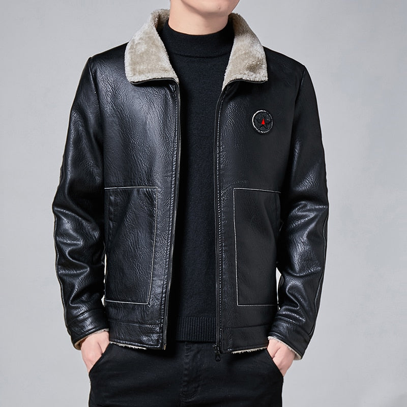 Jaqueta de Corino Moderna - Masculina - Imagem 7
