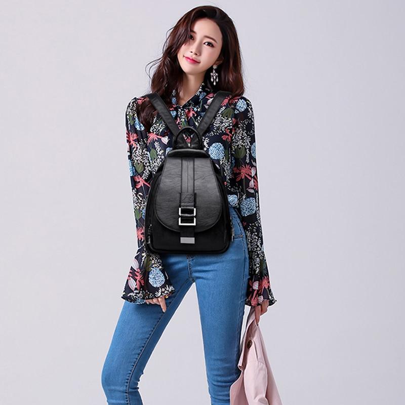 Mochila De Couro Genuíno Leny - Frete Gratis - Imagem 6