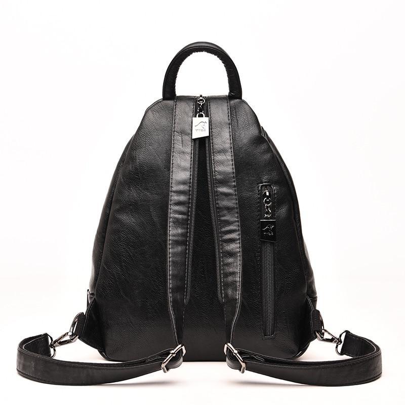 Mochila De Couro Genuíno Leny - Frete Gratis - Imagem 4