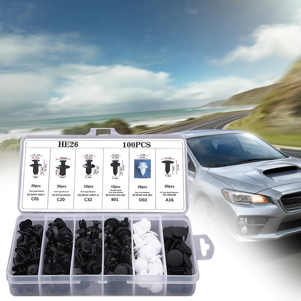 Kit Universal Clipes - Fix Car 2.0 (100 unidades 6 modelos) - Imagem 2