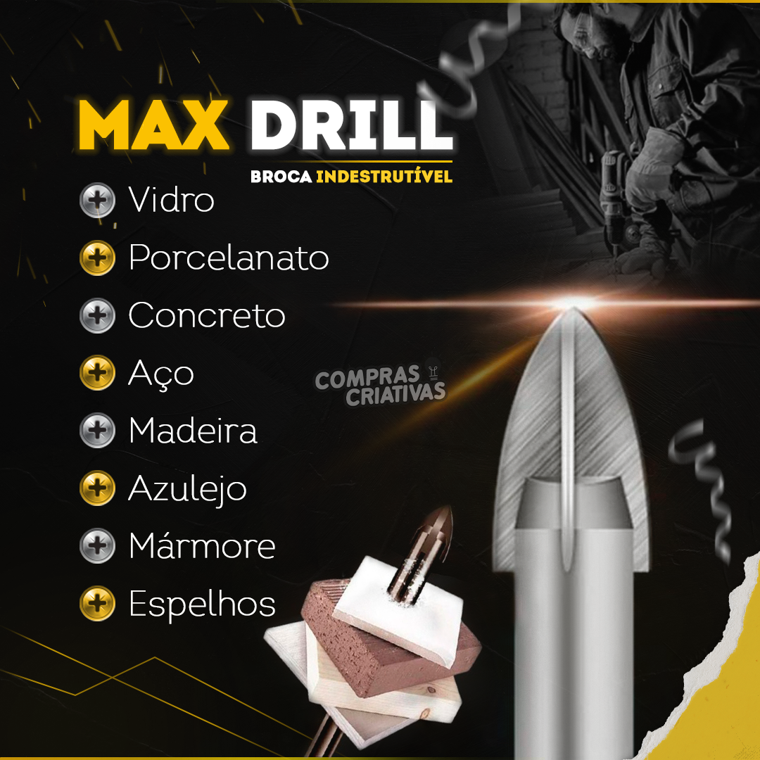 Kit Brocas Indestrutíveis - Max Drill / Fura tudo/ Kit Completo / 6.250 Furos por broca - Imagem 4