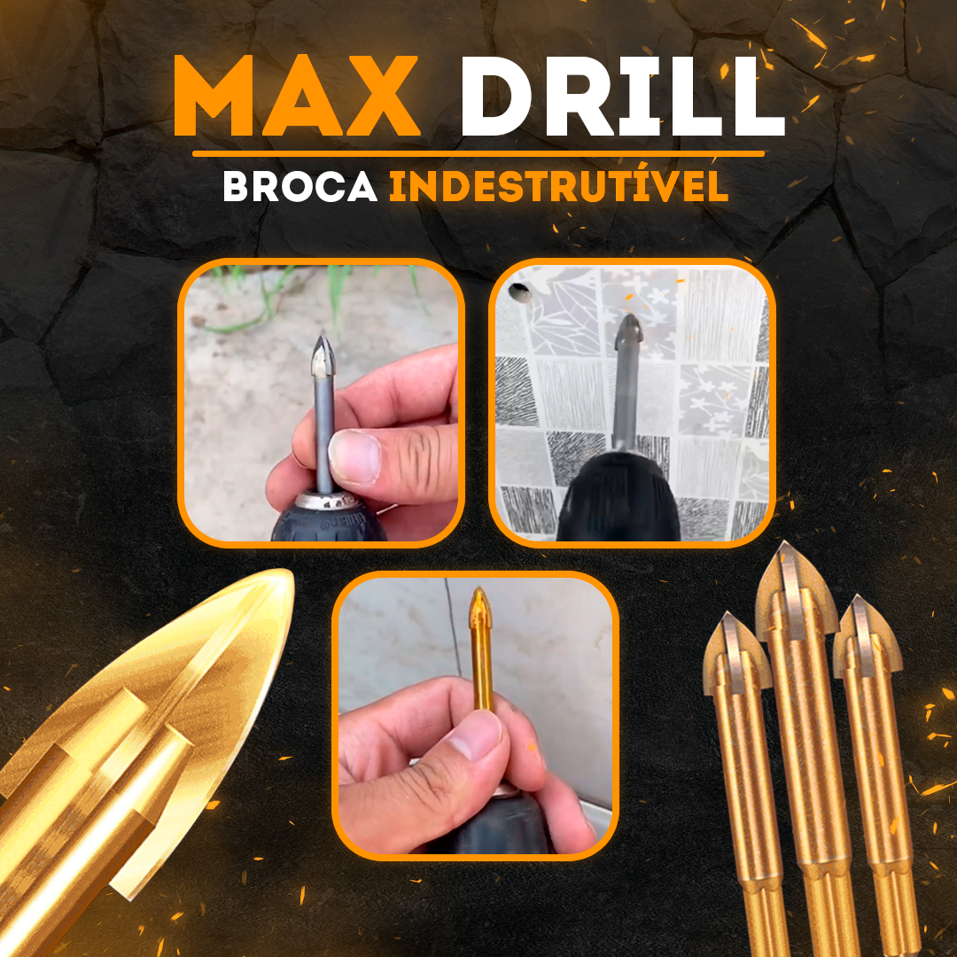 Kit Brocas Indestrutíveis - Max Drill / Fura tudo/ Kit Completo / 6.250 Furos por broca - Imagem 2
