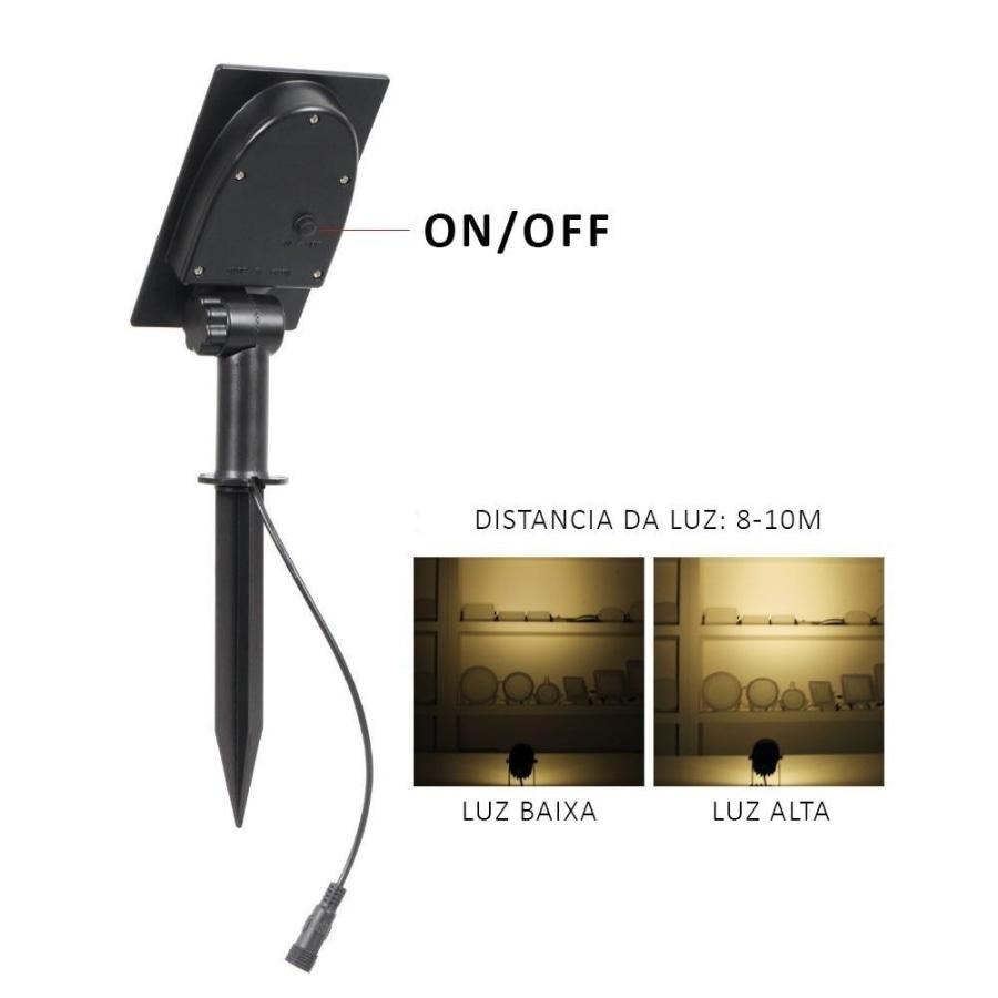 Holofote Led Solar à Prova d' água - Bright Light - Imagem 7