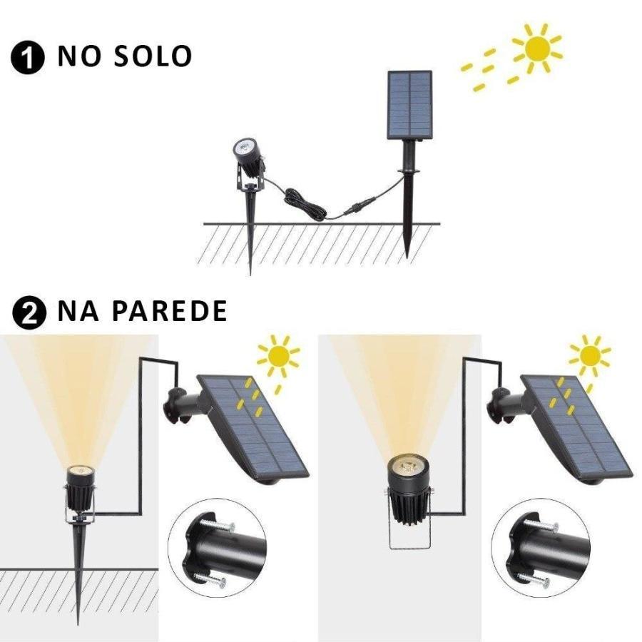 Holofote Led Solar à Prova d' água - Bright Light - Imagem 8