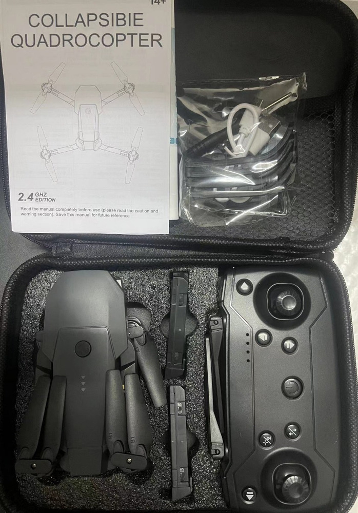 Drone E58 Com Câmera Hd Preto 2.4ghz 3 Baterias - Imagem 7