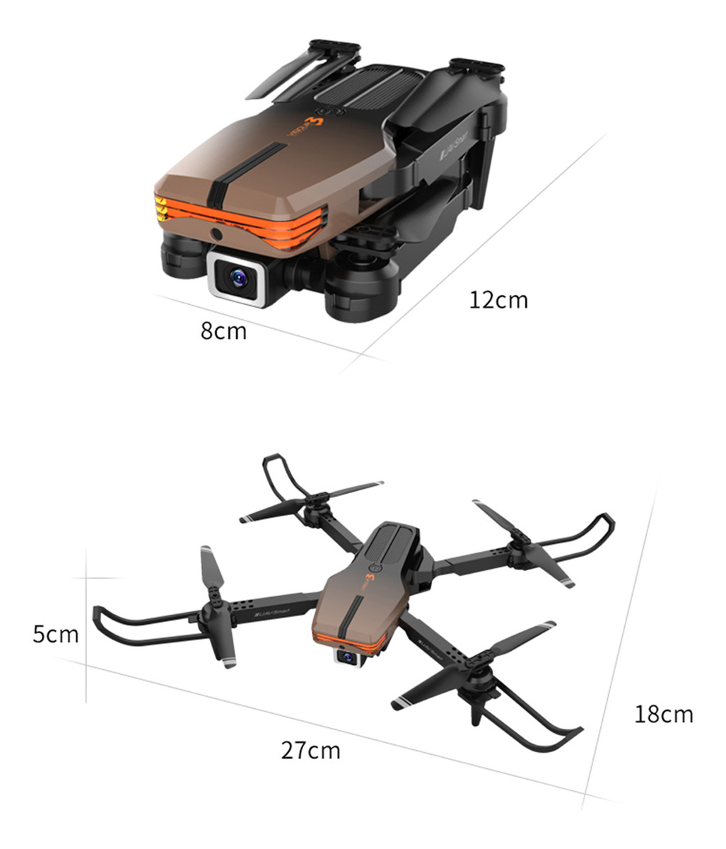 Câmera Única 4k Rc Drone 2,4 Ghz Led Quadcopter De 6 Eixos - Imagem 8
