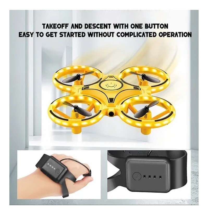 Drone Quadricóptero Acrobático Stunt Com Controle Por Gestos - Imagem 3